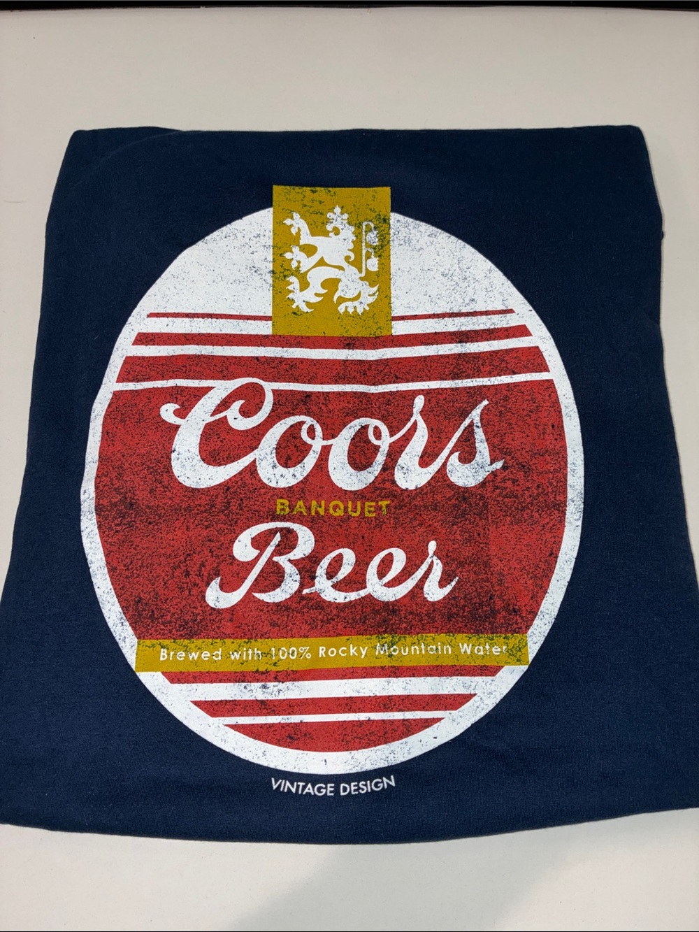 KOHL’S (NWT) Men’s Navy Blue Short-Sleeve Graphic COORS Banquet Tee, Size XL.